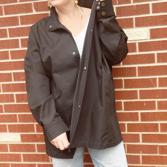 UNIVERSAL STANDARD Utility Barn Jacket Zip Closure High Neck Oversized SZ: M - Picture 4 of 10